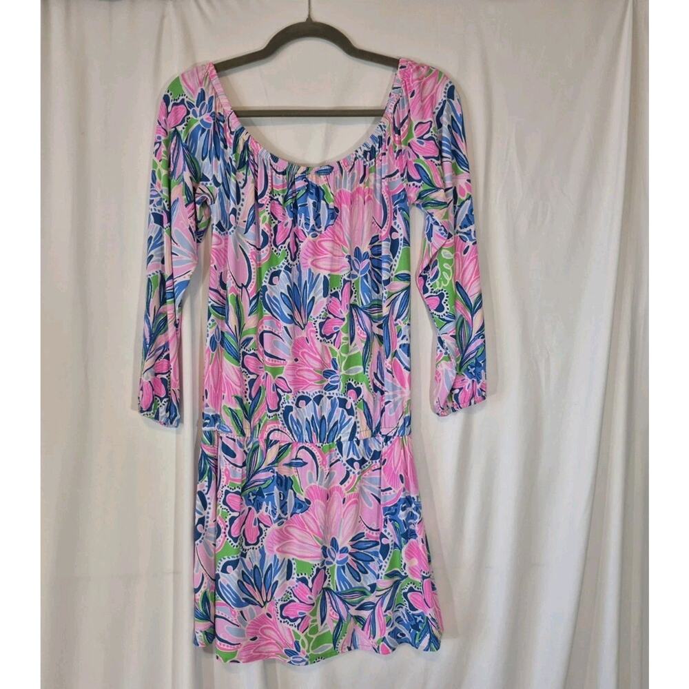 Lilly Pulitzer Gecko Green Tiger Sunrise Lana Skort Romper Small - Picture 6 of 8
